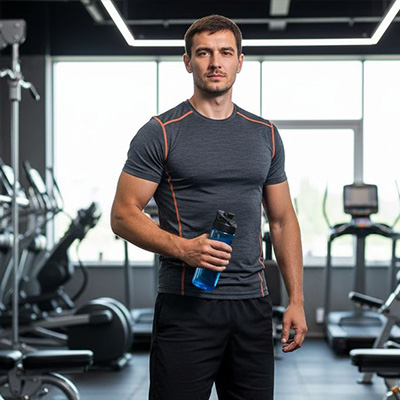 В спортзале